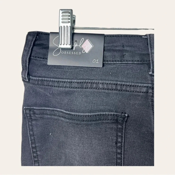 1112. SIMPLY OBSESSED DENIM JEANS BLACK IN COLOR SIZE‎ 1 (JUNIORS) - Picture 10 of 14